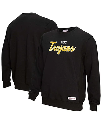 Mitchell & Ness Men's Black Usc Trojans Elite Script Pullover Sweatshirt