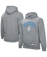 Mitchell & Ness Men's Heather Gray North Carolina Tar Heels Classic Arch Pullover Hoodie