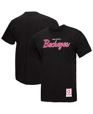 Mitchell & Ness Men's Black Ohio State Buckeyes Elite Script T-Shirt