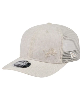 New Era Men's Natural Detroit Lions Flawless 9SEVENTY Stretch-Snap Hat