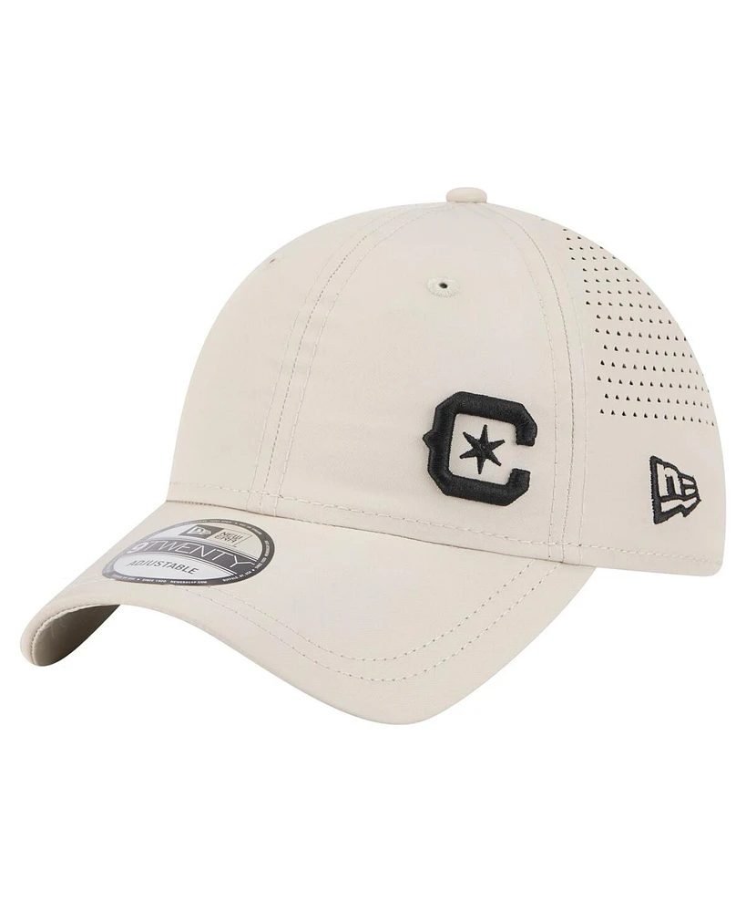 New Era Men's Tan Chicago Fire Active 9TWENTY Adjustable Hat
