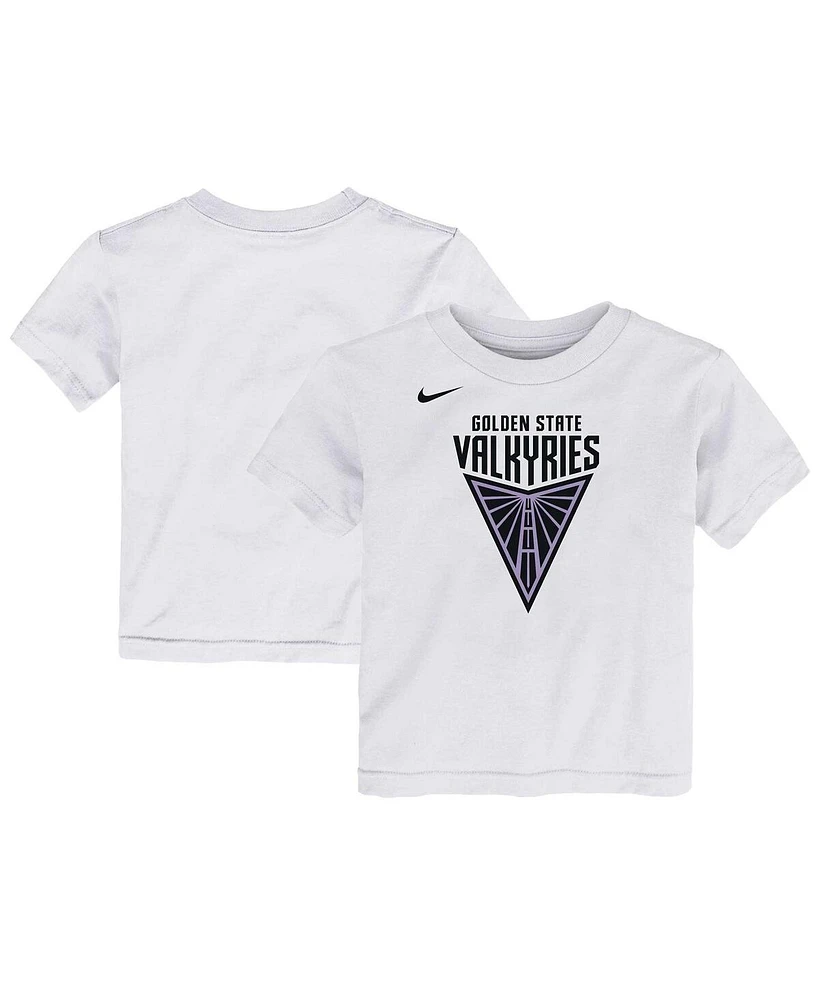 Nike Toddler White Golden State Valkyries Primary Logo T-Shirt