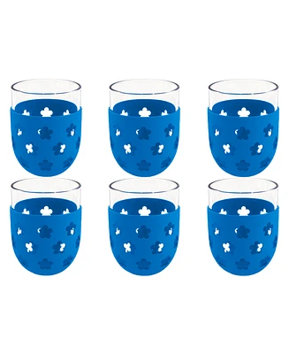 TarHong Color Base Jumbo Glasses, Set of 6