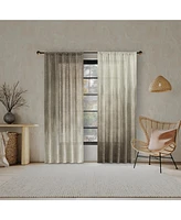 Correo Gradient Ombre Semi-Sheer Rod Pocket Curtain Panel