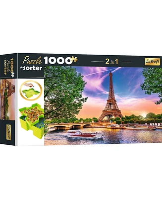 Trefl Red 1000 Piece Puzzle & Sorter - Sunset over Paris