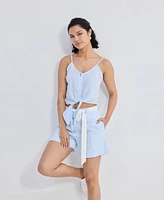 Reistor Women's Regular Fit Shorts Stripes