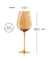Qualia Glass Posh All Purpose Wine Glasses, Set of 2