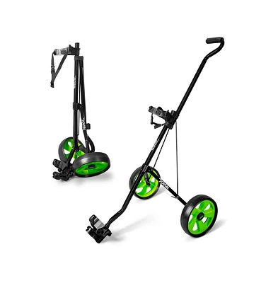Jovial 2-Wheel Golf Pull Cart with Adjustable Handle and Foot Brake