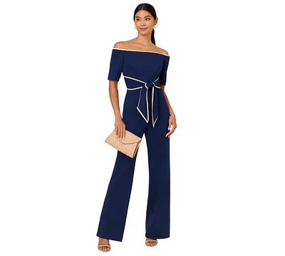 Adrianna Papell Women's Off-The-Shoulder Jumpsuit