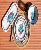 TarHong Desert Succulent 6-Pc. Dinner Plates, Service For 6