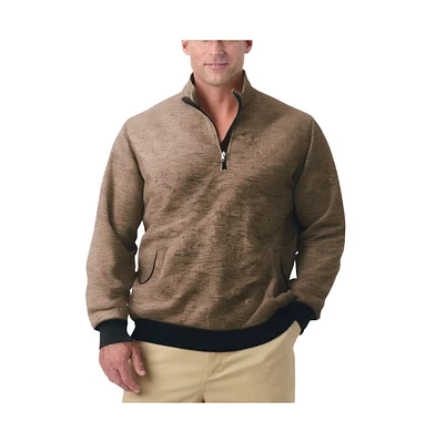 KingSize Big & Tall Quarter Zip Fleece Sweater