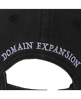 Jujutsu Kaisen Men's Satoru Gojo Crossed Fingers Black Unstructured Baseball Cap