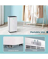 Zafro Dehumidifier for Bathroom & Basement & Bedroom & Room with Drain Hose, 1,500 Sq. Ft Dehumidifiers with Auto or Manual Drainage, 3 Working Modes/