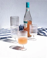 TarHong Party Sleeve Stemless Glasses, Set of 6