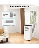 Zafro 10000 Btu Portable Air Conditioners, 4-in-1 Modes Portable Ac Unit with Energy Efficient/Quiet Sleep/Remote Control/24Hrs Timer for Bedroom/Dorm