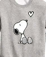 Hybrid Toddler Boys Peanuts Snoopy Heart Graphic Sweatshirt