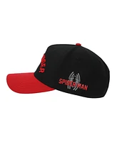 Marvel Men's Ultimate Spider-Man Web Slinger Black & Red A-Frame Snapback Hat