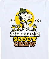 Hybrid Toddler Boys Peanuts Beagle Scout Crew Graphic T-Shirt