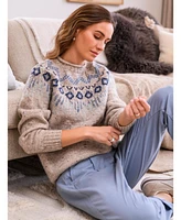 Celtic & Co. Women's British Wool Fair Isle Sweater