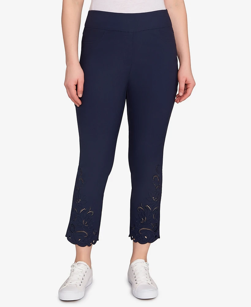 Ruby Rd. Petite Embroidered Ankle Pants