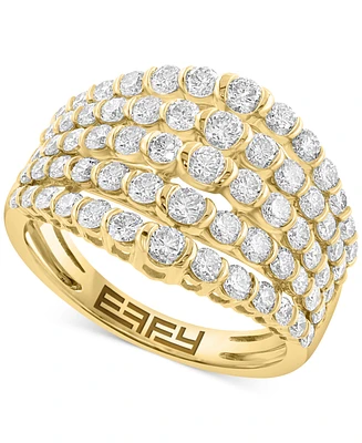 Effy Diamond Multirow Statement Ring (1-7/8 ct. t.w.) in 14k Gold
