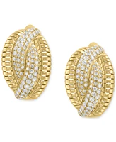 Effy Diamond Pave Abstract Statement Earrings (1-1/10 ct. t.w.) in 14k Gold