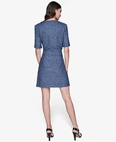 Karl Lagerfeld Paris Women's Embellished A-Line Skirt