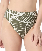 Coco Reef Women's High Esteem Printed High-Waist Swim Bottom