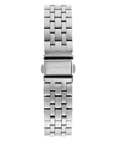 London Fog Unisex Keltic Cushion Case Silver Link Alloy Watch, 38mm