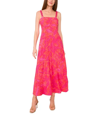 Vince Camuto Women's Printed Tiered Sleeveless Maxi Dress