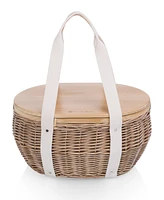 Picnic Time Castaway Insulated Cooler Picnic Basket, 17.5"x 13"