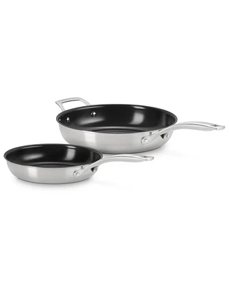 Le Creuset Essential Stainless Steel Nonstick 2-Pc. Frypan Set