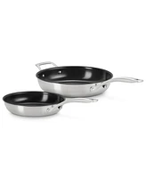 Le Creuset Essential Stainless Steel Nonstick 2-Pc. Frypan Set