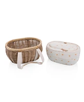 Picnic Time Castaway Insulated Cooler Picnic Basket, 17.5"x 13"
