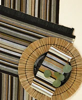 Tableau Ashland Strip Set of 4 Napkins, 8.25" x 8.25"