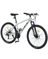 27.5 Inch Wheels 21 Speed Mountain Bike, for Men Women Boys and Girls, Front Suspension,Aluminum Alloy Frame