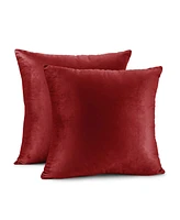 Nestl Elegant Velvet Removeable Cover 2-Pack Decorative Pillows
