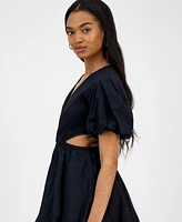 Cindy Castro New York Women's Cameron Cotton Bubble Mini Dress