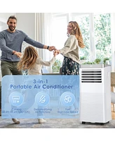 Gymax 3-in-1 Portable Air Conditioner 10,000 Btu Ashrae Air Cooler w/ 24H Timer