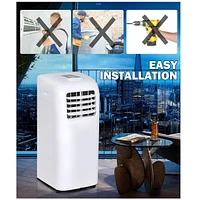Gymax Portable Air Conditioner Cooling Fan Dehumidifier 8000BTU Ashrae w/ Remote Control
