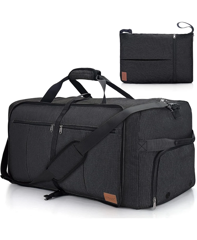 Urtala 100L Travel Duffle Bag for Men, Urtala 32” Large Duffle Bag for Traveling with Shoe Compartment, Foldable Travel Duffel Bag Weekender Ba