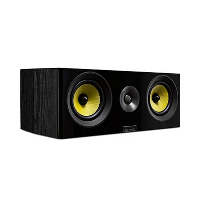 Fluance Signature HiFi 2-Way Center Channel Speaker for Enhanced Dialogue and Vocals Home Theater Surround Sound Systems - Natural Walnut (Hfcw)