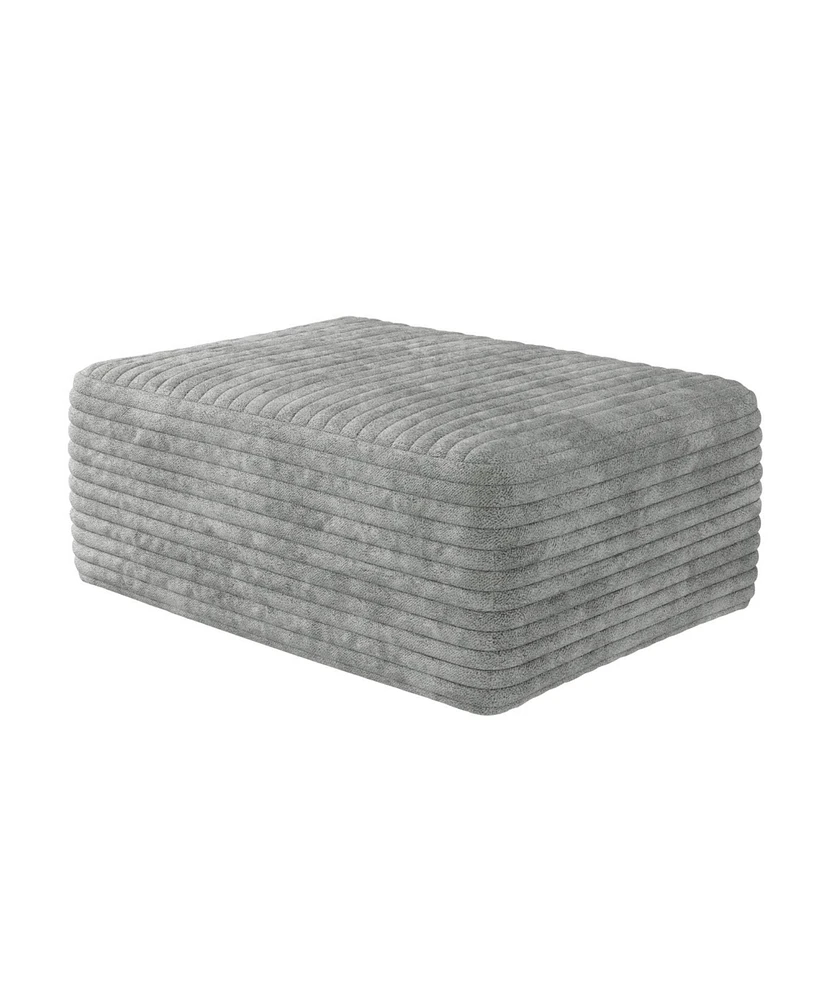 Plush Corduroy Modular Sectional Sofa with Chaise