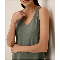 Pact Women's Organic Cotton Featherweight Slub Reversible Tank