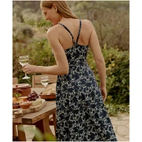 Pact Women's Organic Cotton Fit & Flare Midi Dress