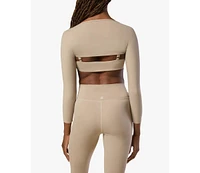 WeWoreWhat Women's 3/4 Dancer Sleeve Top