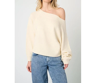 WeWoreWhat Women's Off Shoulder Sweater