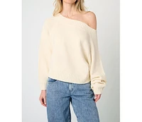 WeWoreWhat Women's Off Shoulder Sweater