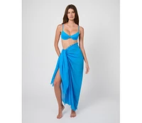 WeWoreWhat Women's Raw Edge Maxi Sarong