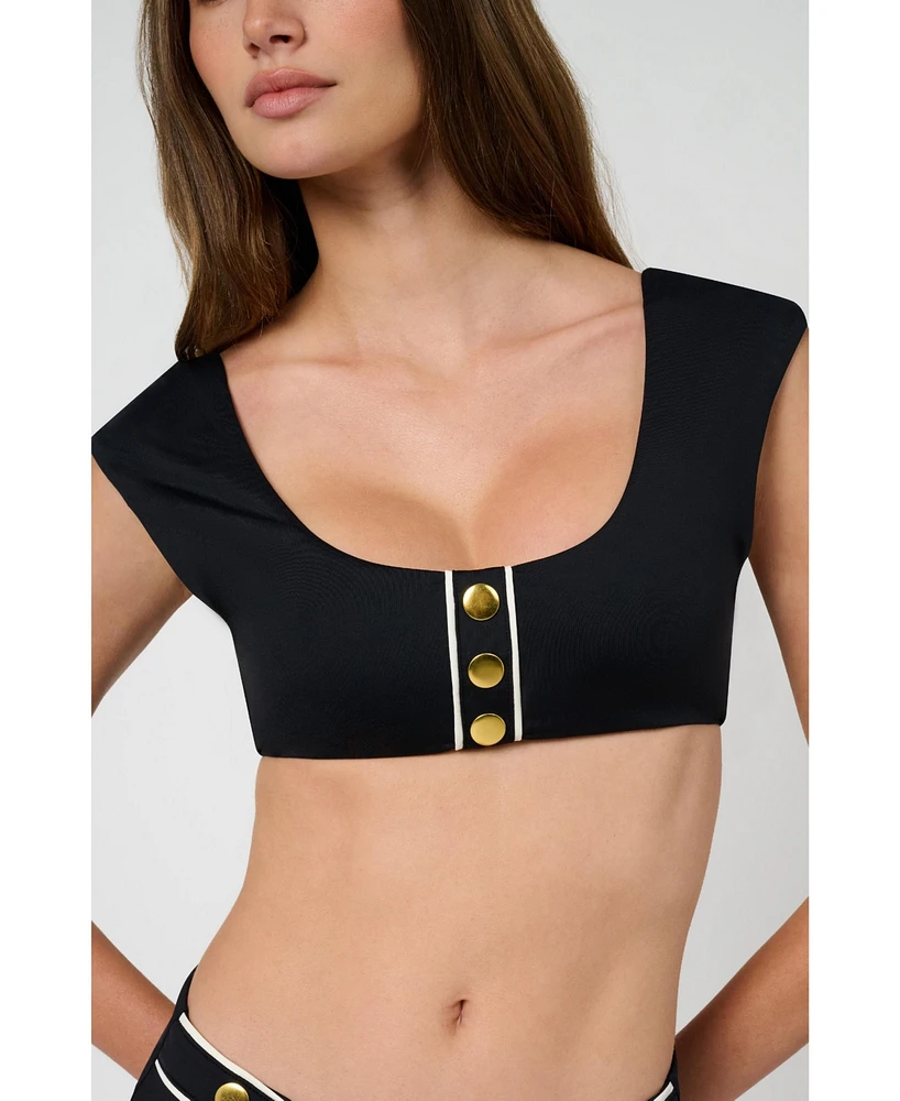 WeWoreWhat Women's Off Shoulder Bikini Top